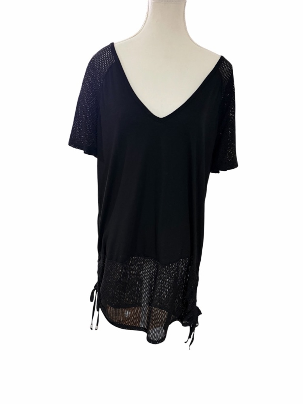 Dotti Black V-Neck Cover-Up